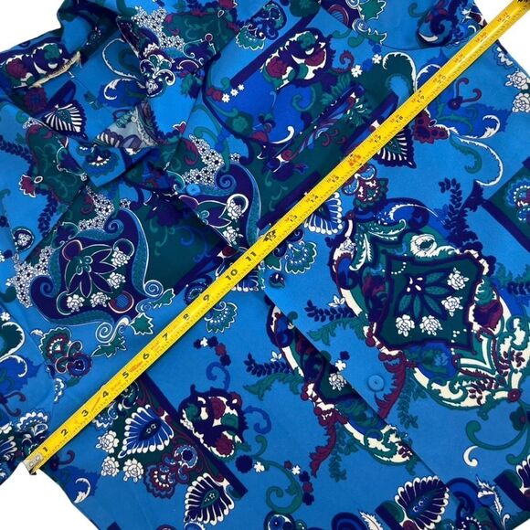 Vintage 60’s Hawaii Nei Honolulu Retro Floral Paisley Print Hawaiian Shirt - Picture 8 of 10